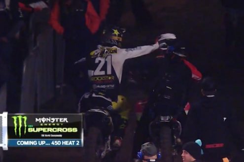 Video: Jason Anderson Swings at Vince Friese Following Crash – Anaheim 2 2017
