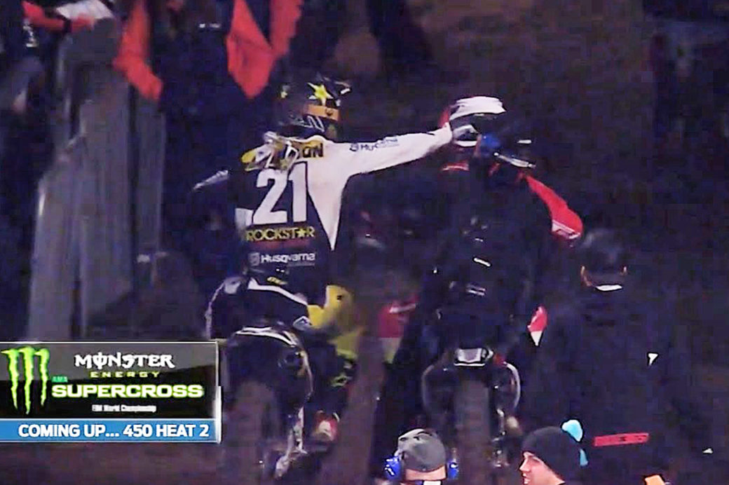 Video: Jason Anderson takes a swing at Vince Friese