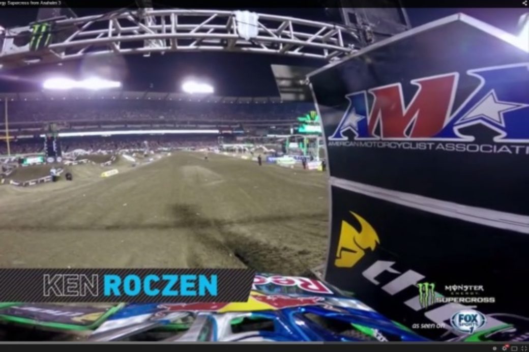 Video: Ken Roczen’s GoPro footage from Anaheim 3