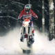 Beta snowbike riding with Steve Holcombe