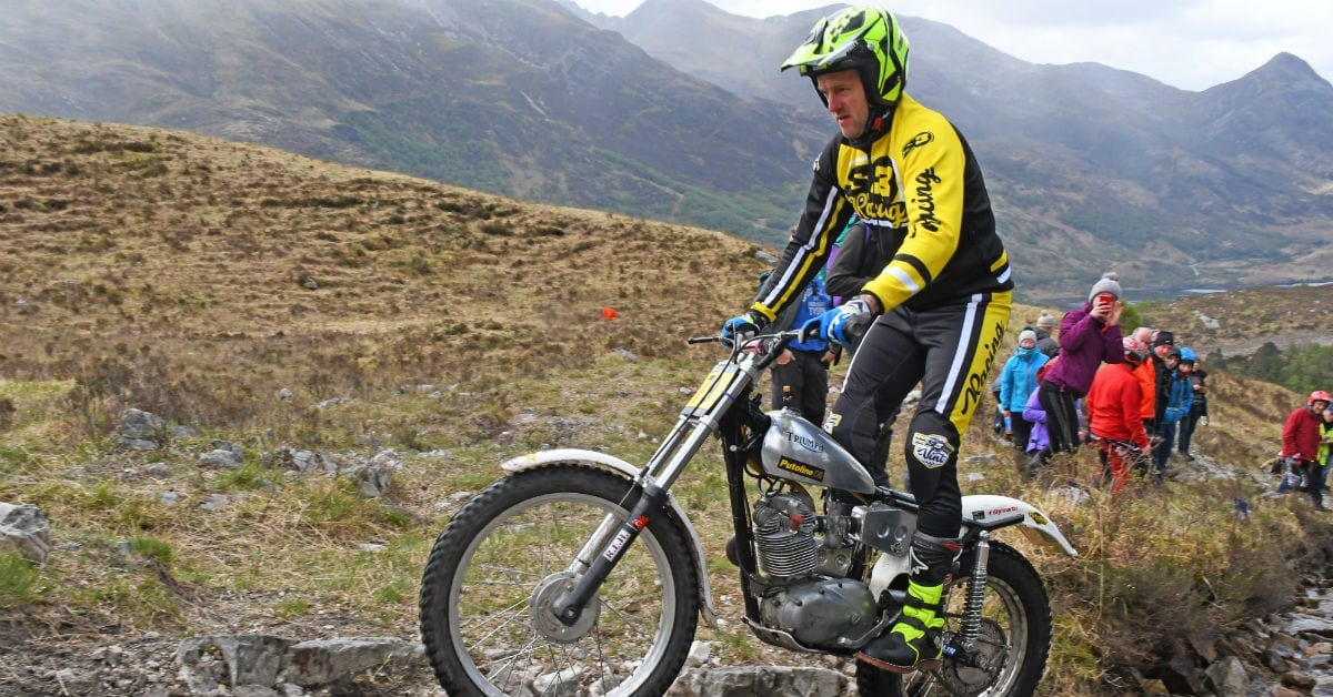 Dan Thorpe makes history at Pre65 Scottish Two Day Trial