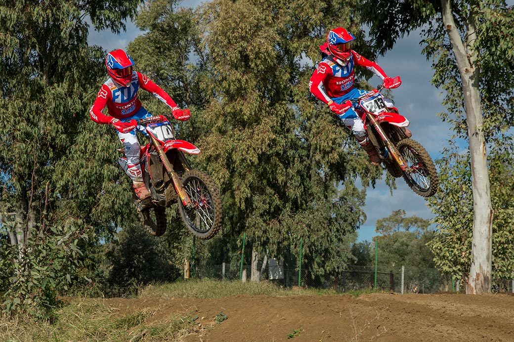 Multi-national Team HRC prepares for the Motocross of Nations