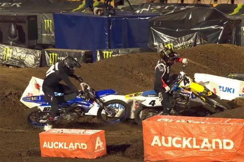 VIDEO: Ricky Carmichael vs Ben Townley at SX Open Auckland 2019