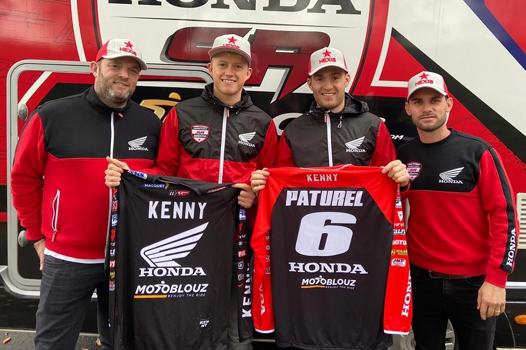 Nathan Watson and Benoit Paturel in MXGP with Team Honda France SR Motoblouz