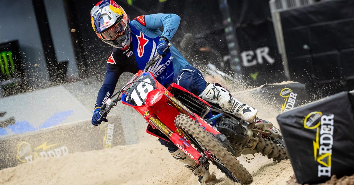 Jett Lawrence takes careerfirst 250SX win at Houston 2 Supercross