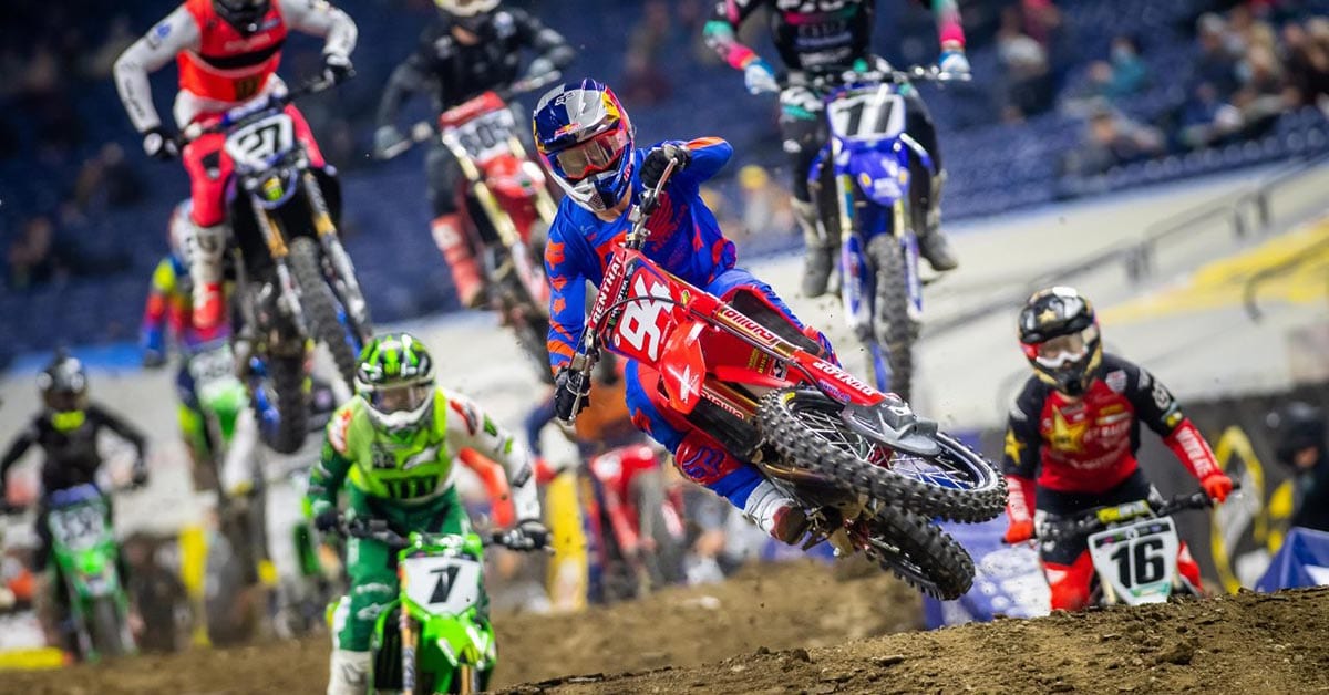 Ken Roczen takes career-first three-in-a-row at Indianapolis Supercross
