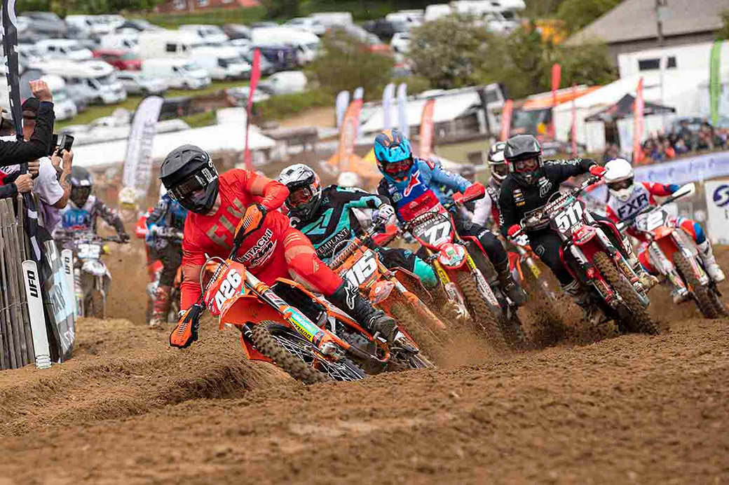 Conrad Mewse holeshots at Lyng