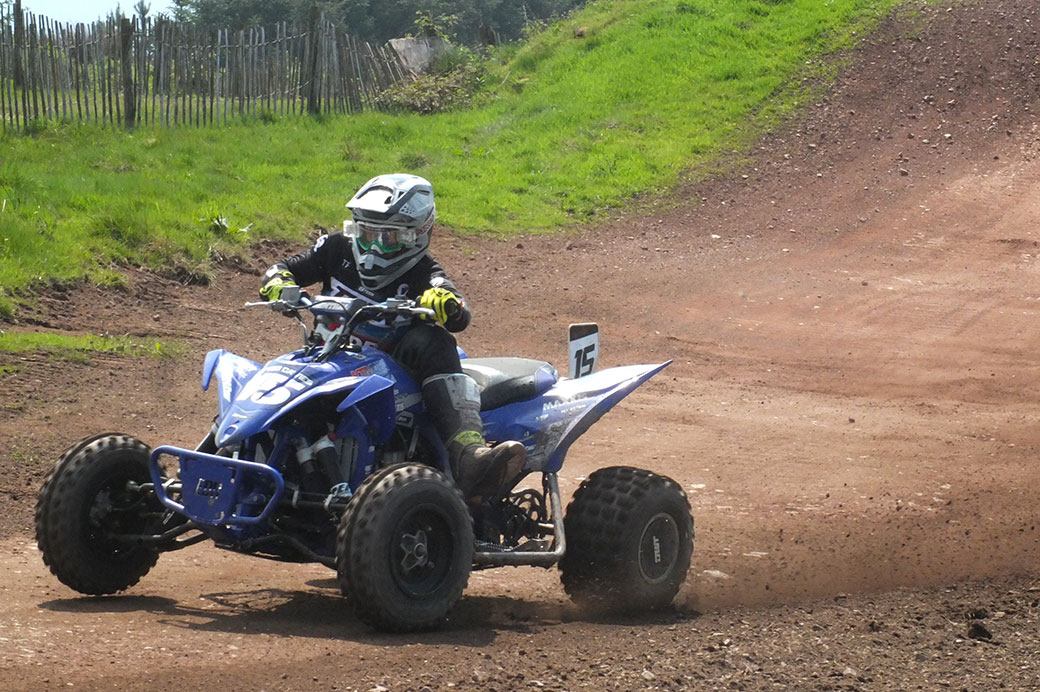 Dafydd Davies dominated the quad class