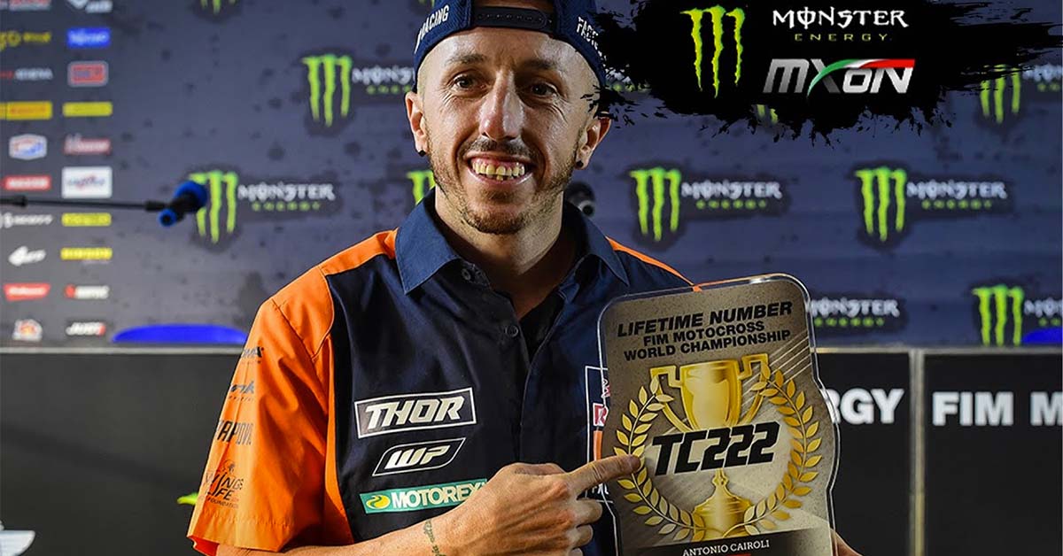 VIDEO: Tony Cairoli given lifetime MXGP number 222