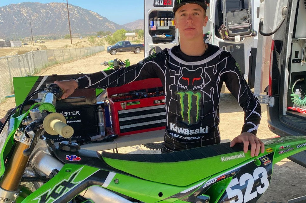 Ryder DiFrancesco in for select rounds of AMA Pro Motocross RedBud first